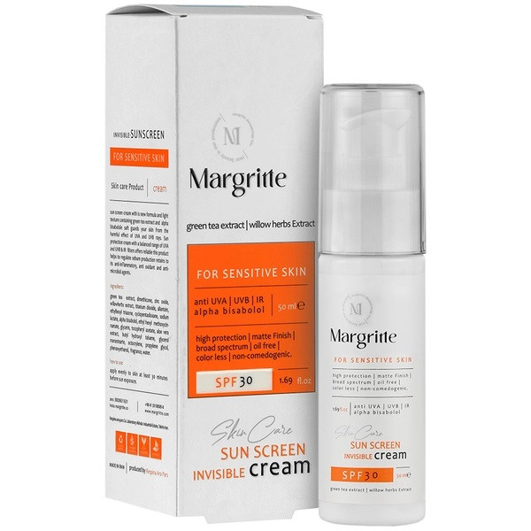 کرم ضد آفتاب پوست حساس SPF30 مارگریت