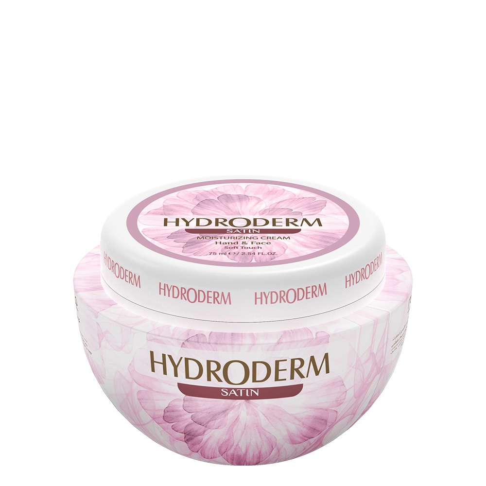 هیدرودرم کرم کاسه‌ای مرطوب کننده و نرم کننده دست و صورت صورتی 150ml – SATIN
