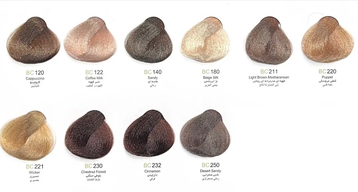 رنگ موی بیوداکس سری ترکیبی‌ها