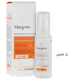 مارگریت کرم ضد آفتاب روشن کننده پوست چرب SPF50 بژ طبیعی